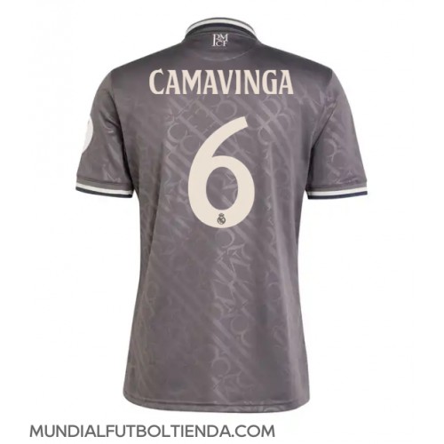 Camiseta Real Madrid Eduardo Camavinga #6 Tercera Equipación Replica 2024-25 mangas cortas